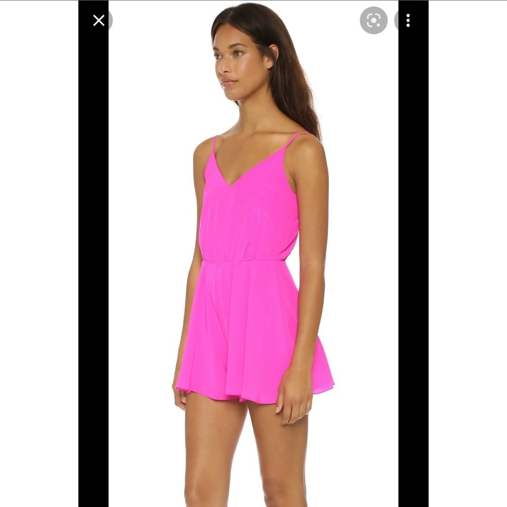 Amanda Uprichard hot pink romper size medium worn once